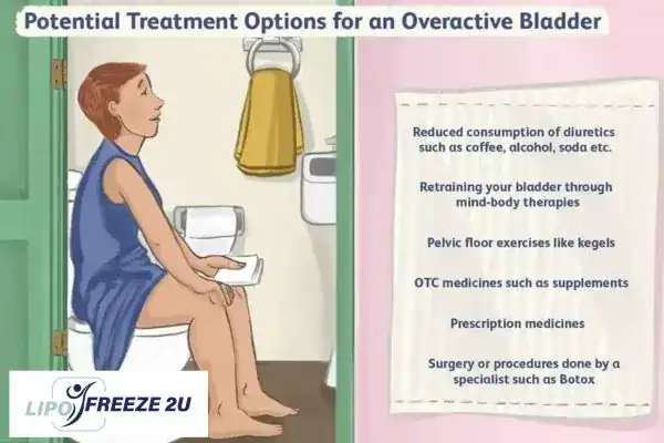 image of woman on toilet because of an overactive bladder Brackley