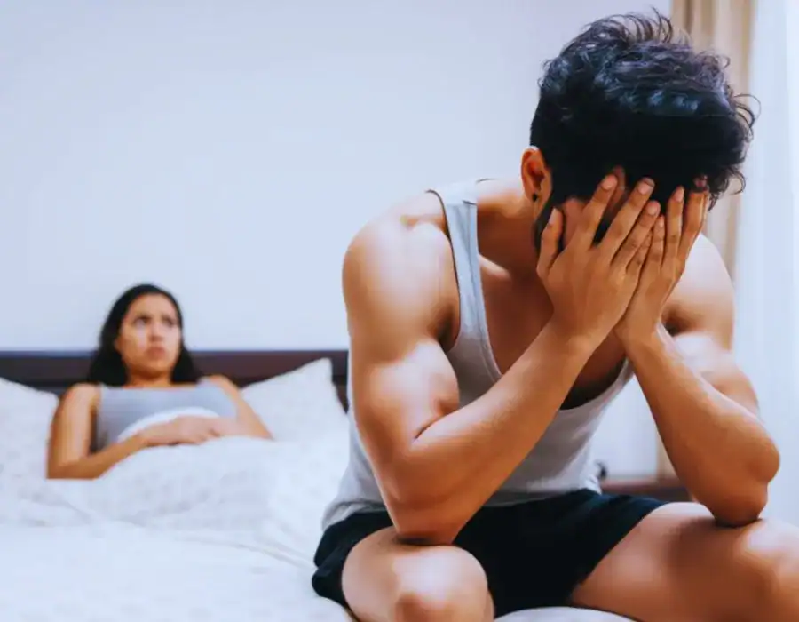 Image of upset man in need of erectile dysfunction treatment Brackley